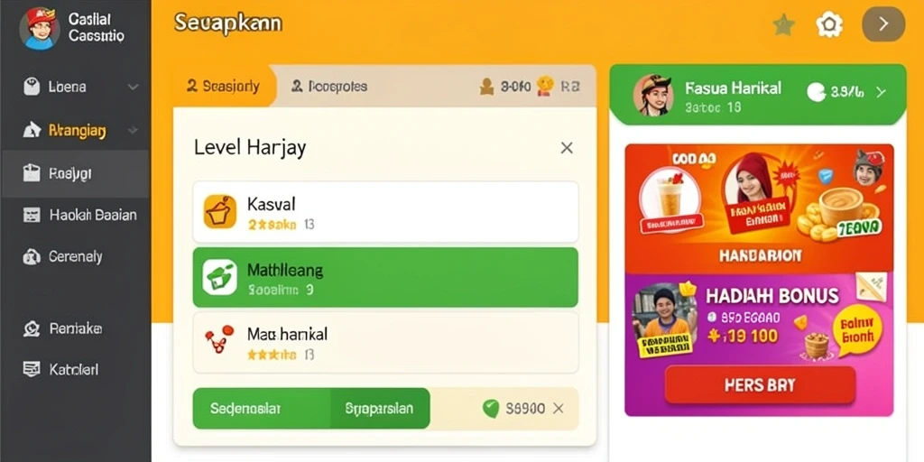 Tampilan antarmuka yang menarik dan user-friendly.