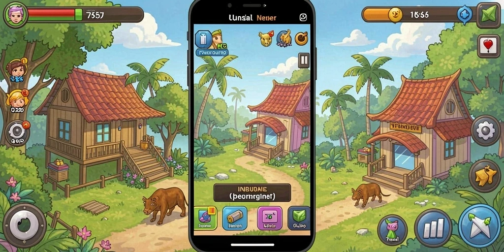 Tampilan awal permainan slot yang menarik.