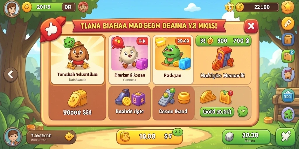 Screenshot fitur bonus harian yang menarik.