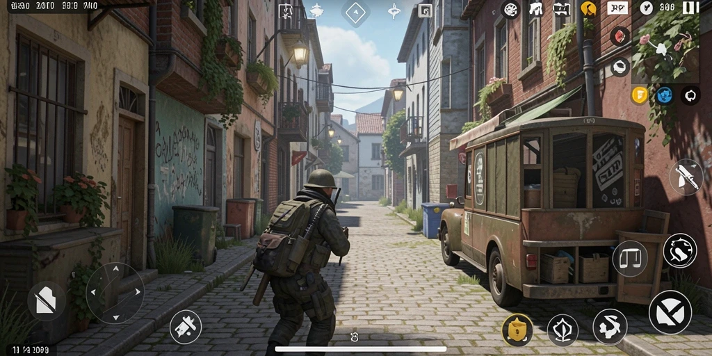 Screenshot menunjukkan tampilan awal dengan pilihan game menarik.