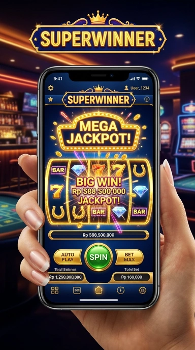 Pratinjau antarmuka superwinner — aplikasi APK resmi Android v3.6.7