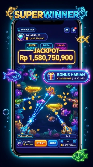 Galeri pratinjau visual superwinner build APK resmi terbaru